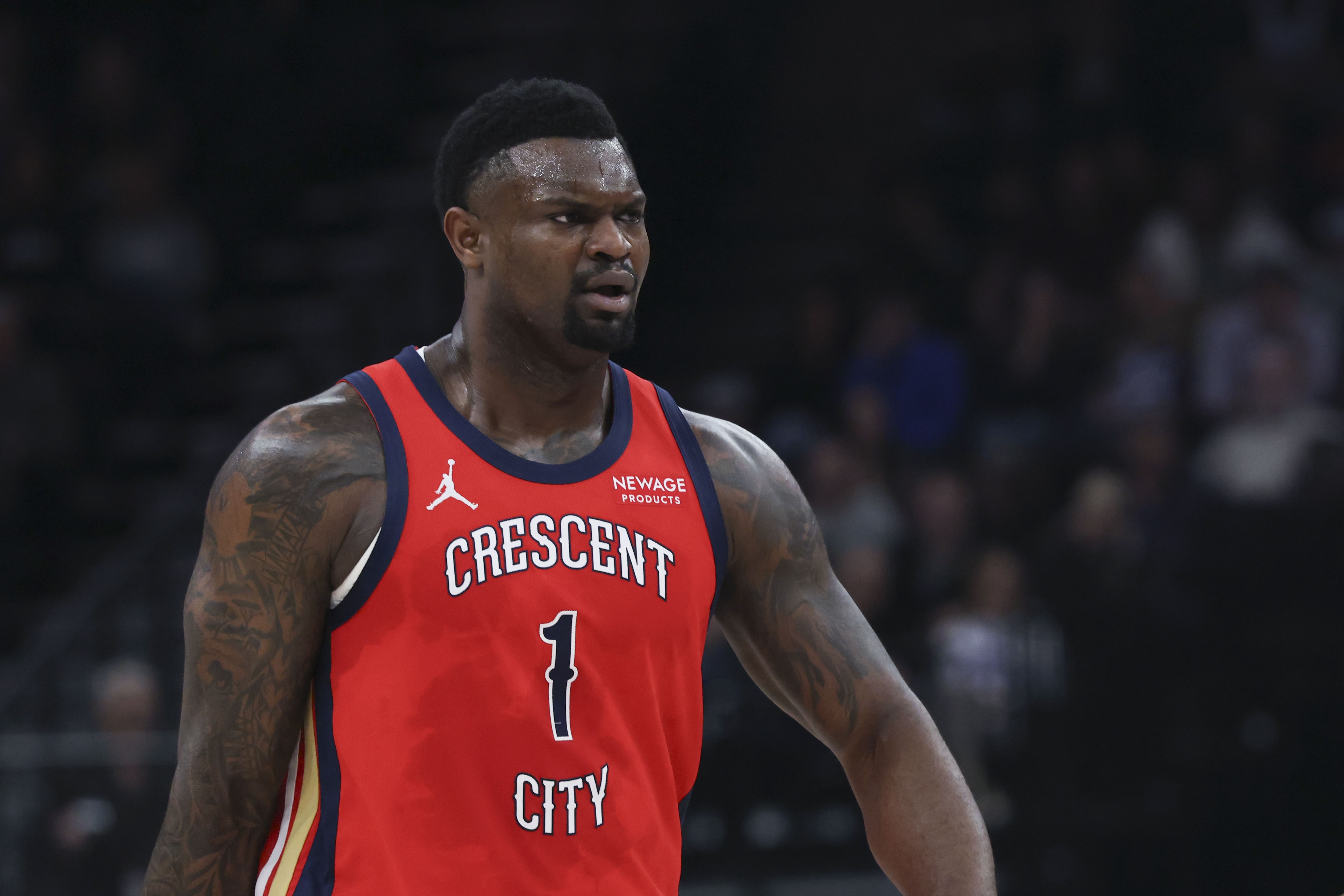 鲸鱼直播英超-高效表现但出现关键失误！锡安10中7&amp;罚球9中7 砍下21分5板2帽